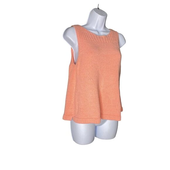 Madewell Womens Sunsetter Coral Pink Knit Sweater Tank Top Size Small - Picture 3 of 8